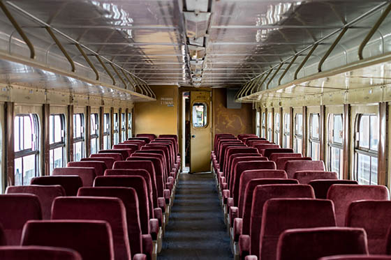 charter bus interior