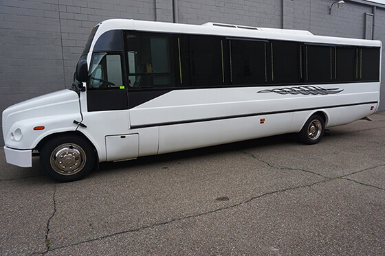 white party bus